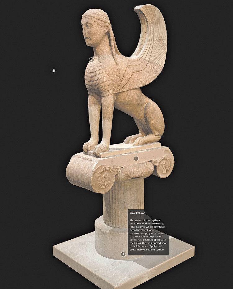 Η γιγα-ντιαία Σφίγγα των  Ναξιών ζωντάνεψε ξανά χάρη στο ΕΛΜΕΠΑ