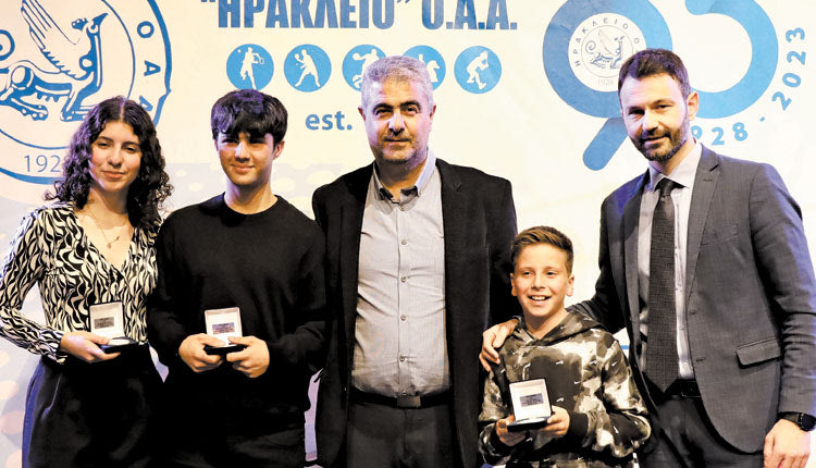 Από τη βράβευση αθλητών τένις