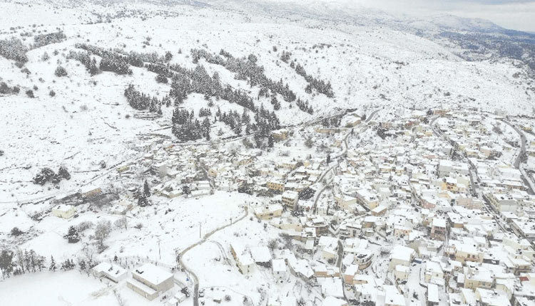 Εντυπωσιακά τα Ανώγεια από ψηλά