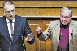 Για ψέματα και αθλιότητες που είναι γραμμένα στα υπόγεια της Κουμουνδούρου μίλησε ο υπουργός Προστασίας του Πολίτη Τάκης Θεοδωρικάκος σχετικά με όσα ανέφερε για την υπόθεση της λεγόμενης Greek Mafia ο βουλευτής του ΣΥΡΙΖΑ-ΠΣ Κώστας Μάρκου