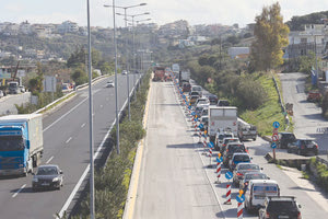 Δεν ολοκληρώθηκαν οι εργασίες στον Βόρειο Οδικό Άξονα