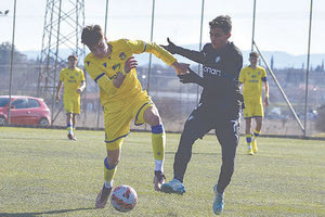 Φάση από το ματς της Κ-17 του ΟΦΗ στην Τρίπολη