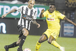 Φάση από το ματς του α’ γύρου στο Χαριλάου