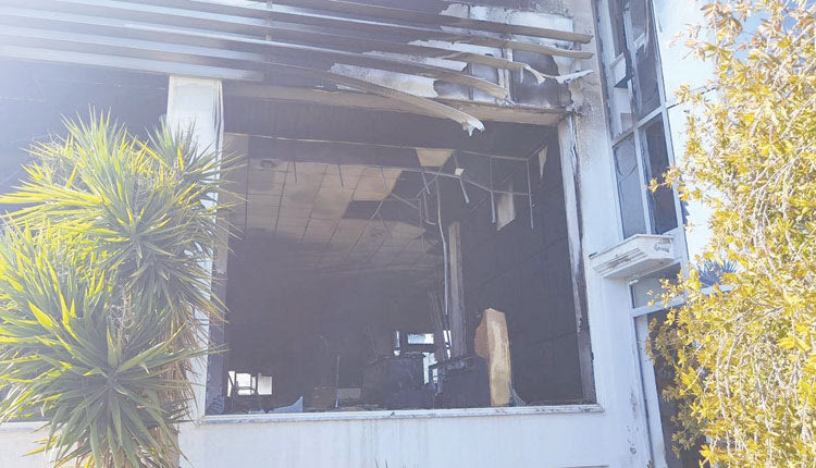 Η επιχείρηση υπέστη σοβαρές ζημιές από την πυρκαγιά