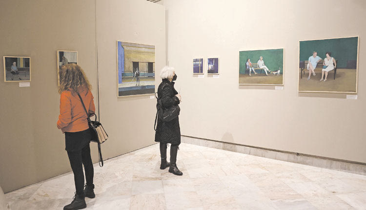 Η ΖΩΓΡΑΦΟΣ ΒΑΣΙΛΙΚΗ ΠΛΕΥΡΗ ΜΙΛΑ ΣΤΗΝ “Π” ΜΕ ΑΦΟΡΜΗ ΤΗΝ ΕΚΘΕΣΗ ΕΡΓΩΝ ΤΗΣ ΠΟΥ ΦΙΛΟΞΕΝΕΙΤΑΙ ΣΤΗ ΒΑΣΙΛΙΚΗ ΤΟΥ ΑΓΙΟΥ ΜΑΡΚΟΥ 