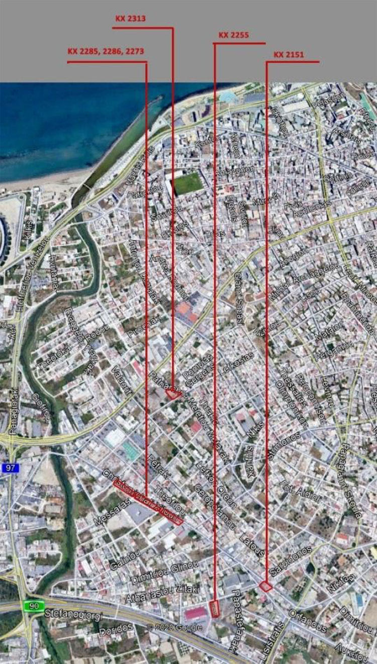 Οι κοινόχρηστοι χώροι που θα αναπλαστούν στο κέντρο της πόλης στην 1η Δημοτική Κοινότητα 