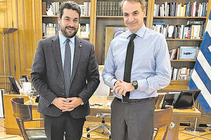 Με τον πρωθυπουργό, Κυριάκο Μητσοτάκη, συναντήθηκε στο Μέγαρο Μαξίμου ο δήμαρχος Χανίων, Παναγιώτης Σημανδηράκης