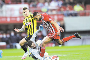 Από το παιχνίδι Ολυμπιακός-ΑΕΚ