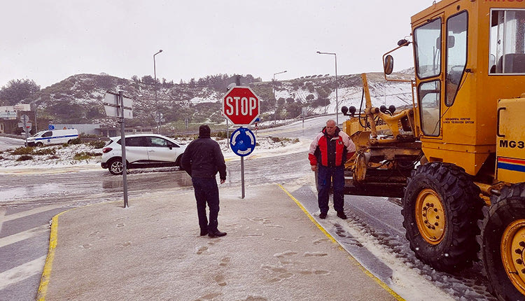 χιονοπτώσεις στην Κρήτη