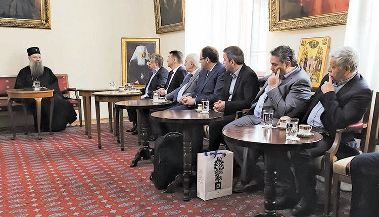 Στον Πατριάρχη Σερβίας η κρητική αντιπροσωπεία