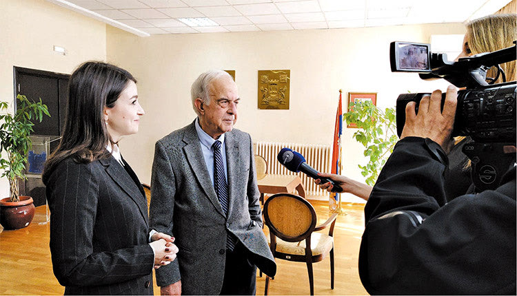 Ο Δήμαρχος Ηρακλείου στο Βελιγράδι