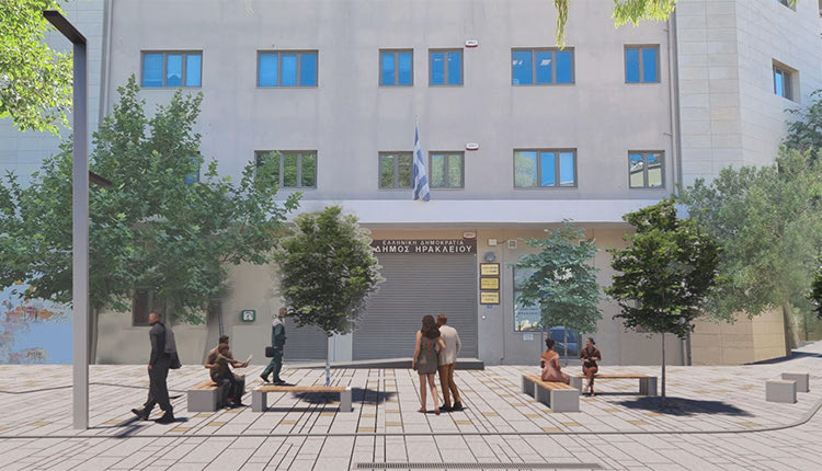 Αυτή την εικόνα θα έχει η πλ. Δασκαλογιάννη μπροστά από το κτήριο της Πολεοδομίας
