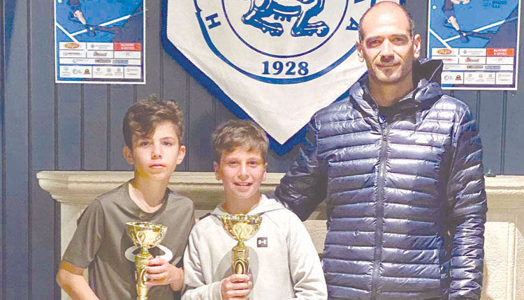 Ο κ. Πετράκης με τους Τρούλη και Μπαντουράκη