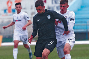 Ο Γρηγορόπουλος σε φάση από το παιχνίδι με την Επισκοπή