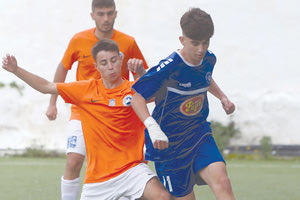 Φάση από το ματς της μικτής Κ-16 ΕΠΣΗ με τα Χανιά