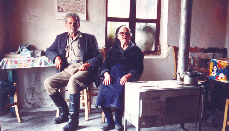 Ο Ανδρέας Αεράκης και η Ελένη Κουβίδη, το 1989