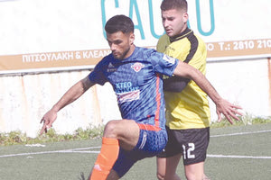 Φάση από το παιχνίδι ΑΕΚ - Αλμυρός