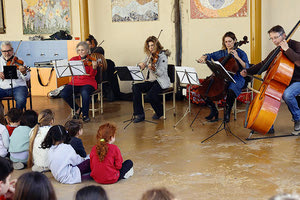 Μαθητές γνωρίζουν μουσικά όργανα της συμφωνικής ορχήστρας