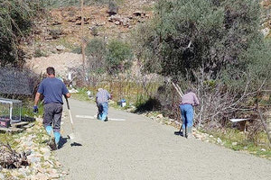 τσιμεντοστρώσεις αγροτικών οδών στα Βορίζια