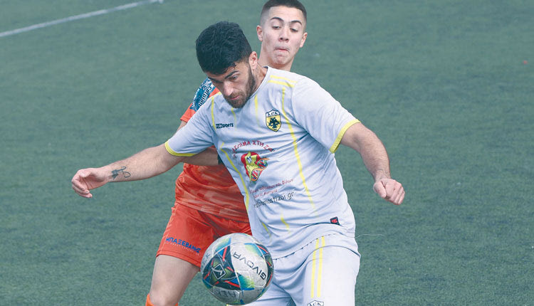 Στιγμιότυπο από το συναρπαστικό ματς της 
αεΚ με τον Ανθεστίωνα