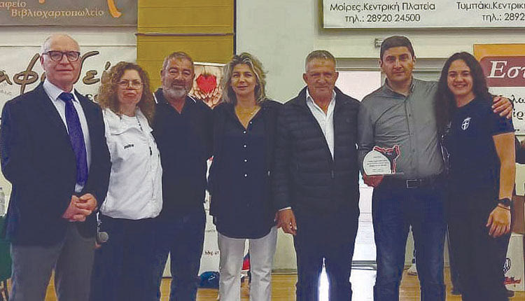 Ο ΑΣ «Φαιστός» βράβευσε τον Αυγενάκη