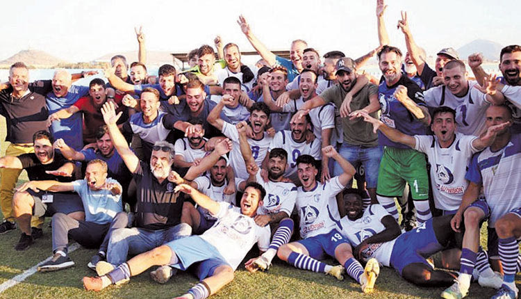 2021: Από τα πανηγύρια των παικτών του Ηροδότου το καλοκαίρι του 2021 για την άνοδο στη Σούπερ Λιγκ 2.