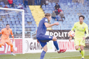 Στιγμιότυπο από το πρόσφατο ματς που έγινε στη Λαμία