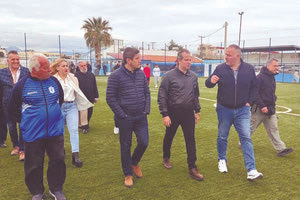 Από την επίσκεψη του υφυπουργού Αθλητισμού κ. Αυγενάκη στις εγκαταστάσεις του Ηροδότου