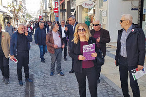 Από την περιοδεία του κλιμακίου στο κέντρο της πόλης