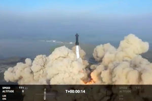 Ο μεγαλύτερος και πιο ισχυρός πύραυλος που κατασκευάστηκε ποτέ εκτοξεύτηκε χθες από το Τέξας -στο πλαίσιο δοκιμαστικής πτήσης, που οι κατασκευαστές της SpaceX ελπίζουν πως θα είναι το πρώτο βήμα για ένα ανθρώπινο ταξίδι στον Αρη– αλλά εξερράγη μέσα σε 4 λεπτά.