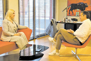 Η Ράνια Θρασκιά με τον ΣΥΡΙΖΑ