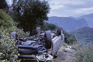 Άγιο είχε ο οδηγός του οχήματος