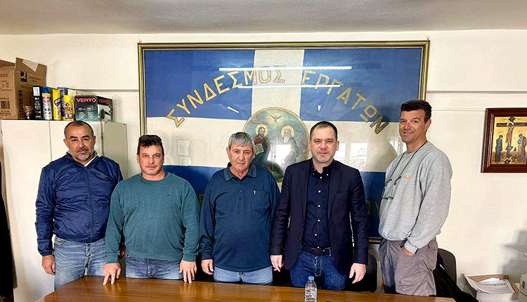 ΦΡ. ΛΑΜΠΡΙΝΟΣ: Συνάντηση με τους λιμενεργάτες