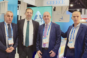 Ο διευθύνων σύμβουλος του ΟΛΗ Μηνάς Παπαδάκης στην έκθεση στη Φλόριντα