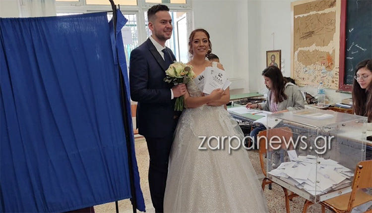 Το αντίθετο με το ζευγάρι στο Αρκαλοχώρι έκαναν η Άννα και ο Μπάμπης που παντρεύτηκαν πρώτα και μετά ψήφισαν