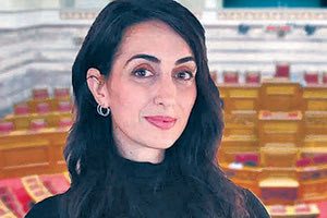 η νεοκλεγμένη βουλευτής Λασιθίου του ΠΑΣΟΚ ΚΙΝΑΛ Κατερίνα Σπυριδάκη.