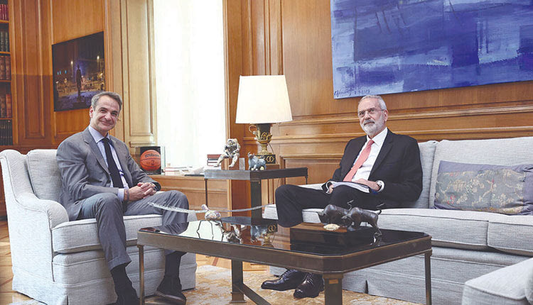 Αναλυτική επιστολή προς τον Ιωάννη Σαρμά παρέδωσε ο Κυριάκος Μητσοτάκης