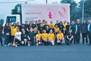 Οι παλαίμαχες αθλήτριες του Ρεθύμνου και του Ηρακλείου που αγωνίστηκαν στο φιλικό