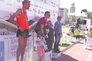 Οι τρεις πρώτοι των ανδρών στο βάθρο