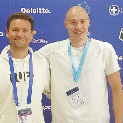 Ο Πατούνας με τον προπονητή του