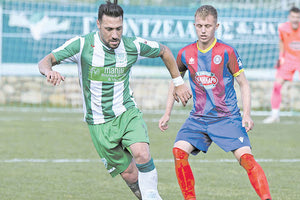 Ο Δωματάς σε μία προσπάθειά του από το χθεσινό ματς του Γιούχτα