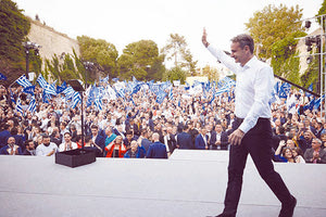 Από την τελευταία ομιλία του Μητσοτάκη στο κηποθέατρο «Ν. Καζαντζάκης»