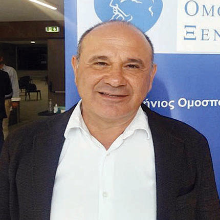 Ο πρόεδρος των ξενοδόχων Ηρακλείου Νίκος Χαλκιαδάκης 