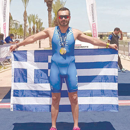 Ο Χρήστος Φραντζεσκάκης ήταν νικητής στη σφυροβολία.