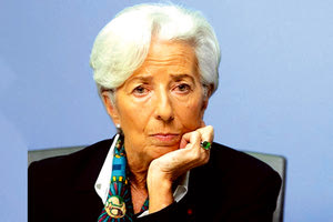 Η επικεφαλής της Ευρωπαικής Κεντρικής Τράπεζας Κριστίν Λαγκάρντ