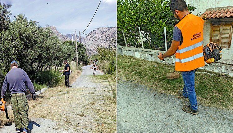Επιχείρηση καθαρισμού δήμου Μαλεβιζίου