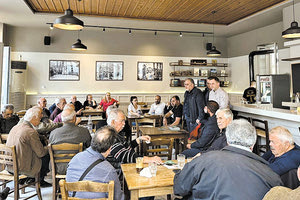 Φραγκίσκος Λαμπρινός συναντήσεις με ιστορικά στελέχη