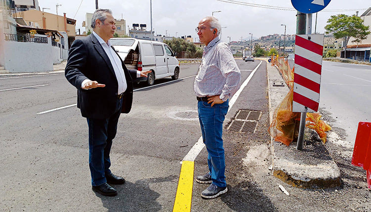 Νίκος Σκουλάς στο αντιπλημμυρικό έργο Αλικαρνασσού