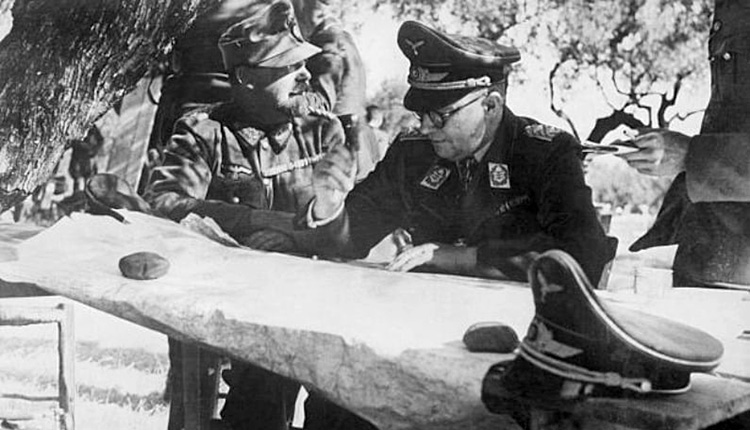 Ο Στούντεντ και ο Ιούλιος Ρίγκελ στη Μάχης της Κρήτης