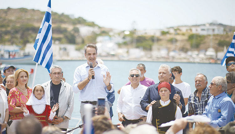 Περιοδεία στην Πάτμο έκανε ο Κυριάκος Μητσοτάκης